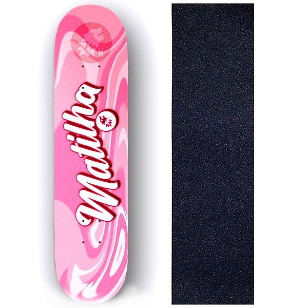 Skate Montado Feminino Iniciante Shape 8.0 Matilha Pink Line - Virtual  Skate Shop