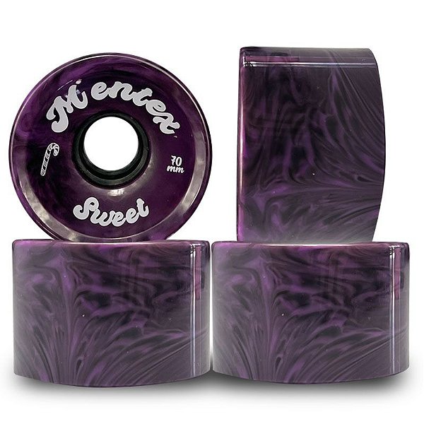 Rodas Longboards Mentex 70mm Dureza 85A Sweet Dark Purple