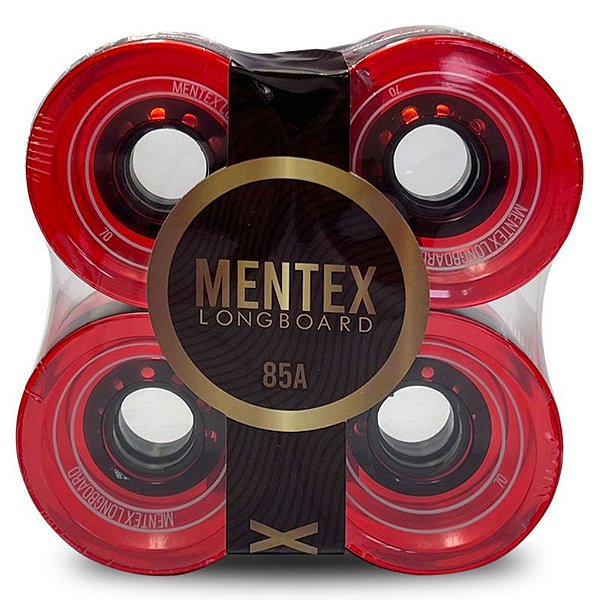Rodas Longboards Mentex 70mm Clean Red Importada
