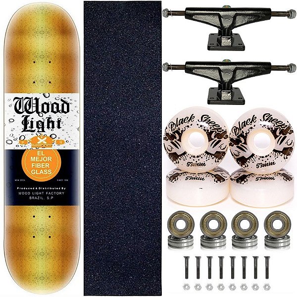 Skate Completo Shape Marfim Wood Light 8.0 El Mejor