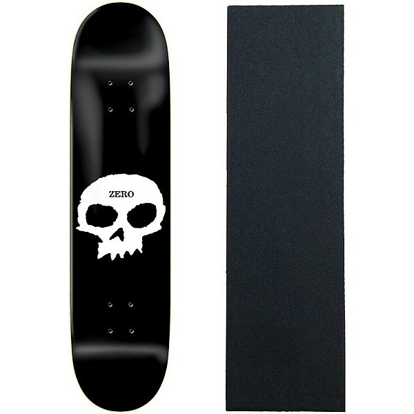 Shape Maple Zero Skateboard 8.0" Black Skulls With Blood + Lixa Jessup