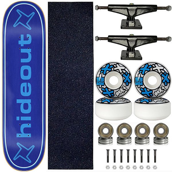 Skate Completo Shape Hideout Classic 8.0 Extended Blue Logo