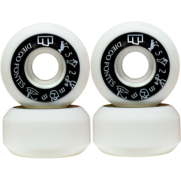 Roda Moska Diego Fontes 52mm Dureza 55D (jogo 4 rodas)