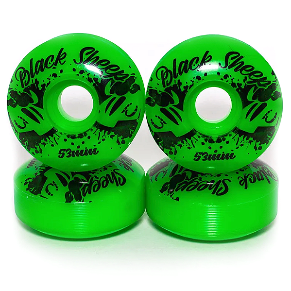 Rodas Para Skate 53mm Color Black Sheep Verde