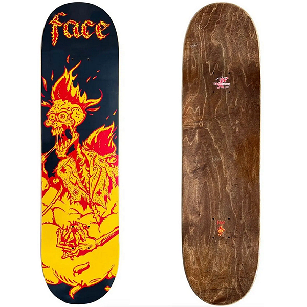 Shape de Maple Face Skate 8.0 Chile Gris Fuego