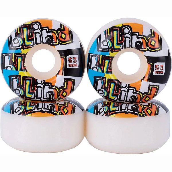 Rodas Blind Skate 53mm Og Ripped Multi Dureza 101A
