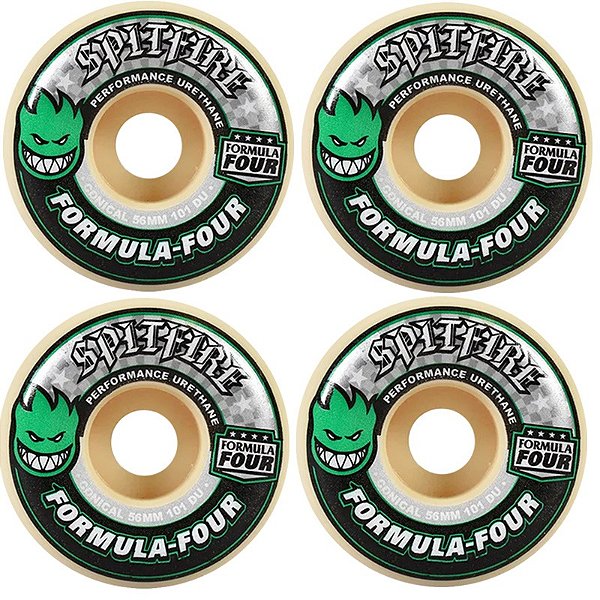 Rodas Spitfire 56mm F4 Conical Green Print 101DU