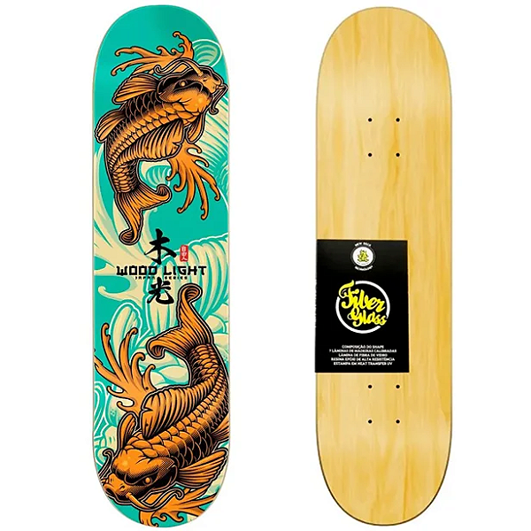 Shape Wood Light Skate Marfim Fiber Glass 8.25 Japan Carpa