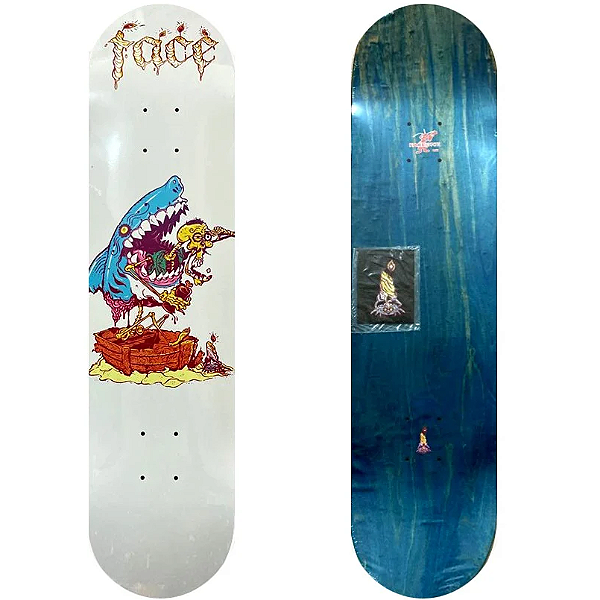 Shape de Maple Face Skate 8.25 Tiburón Blanco