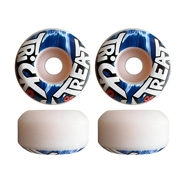 Roda Para Skate Importada 51mm Trick Or Treat Dureza 99a Blue