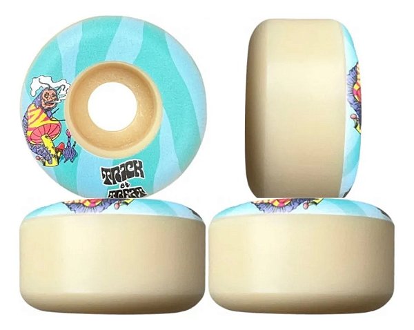 Roda Para Skate Importada 51mm Trick Or Treat Dureza 99a Mushroom Blue
