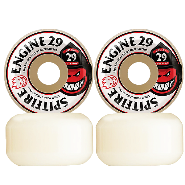 Roda Spitfire Formula Four 56mm 99A Engine 29 Conical Full (Jogo com 4)