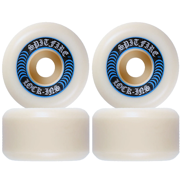 Roda Spitfire Formula Four 55mm 99A Lock-Ins Blue (Jogo com 4)