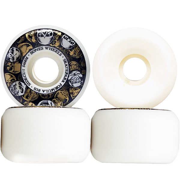 Roda Bones Wheels SPF 54mm 81B Sidecut Skulls (Jogo com 4)