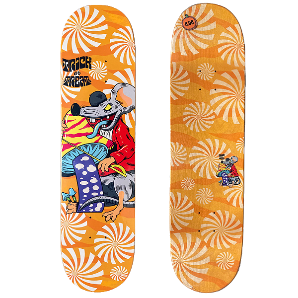 Shape para Skate de Marfim Trick or Treat 8.0 Rato