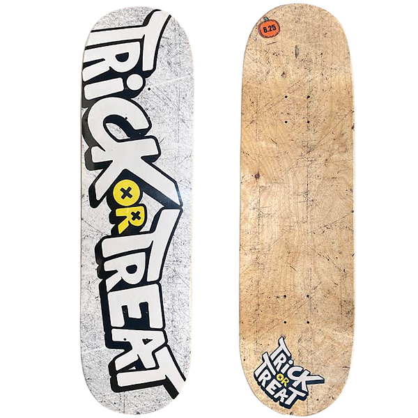 Shape para Skate de Marfim Trick or Treat 8.25 Corpo Coporate