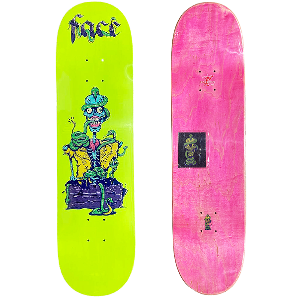 Shape de Skate Maple Face Skate Serpiente Amarillo 8.25