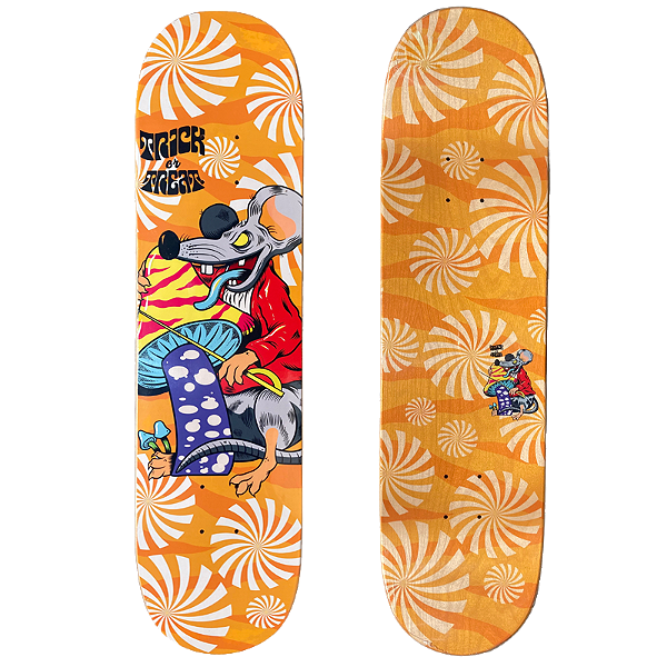 Shape para Skate de Marfim Trick or Treat 8.25 Rato