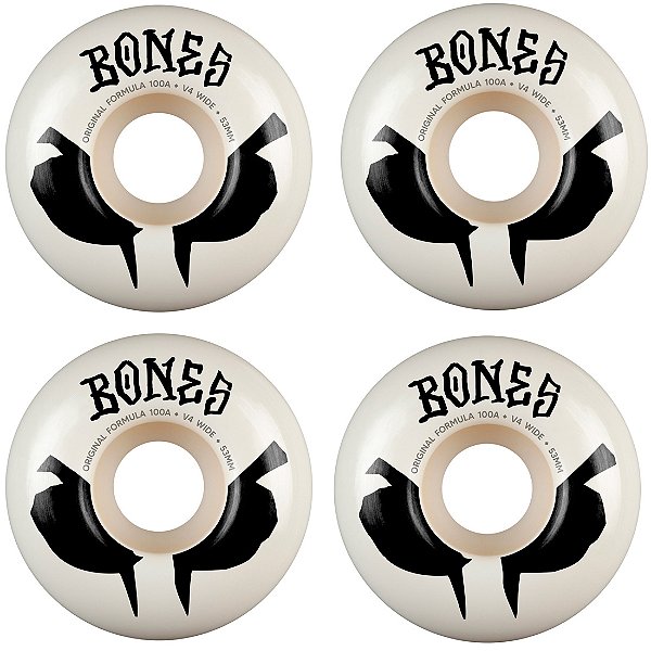 Roda Bones OG Formula 53mm 100A V5 Sidecut White