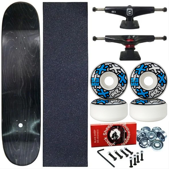 Skate Completo Profissional Maple Liso 8.0 (shape sem estampa)