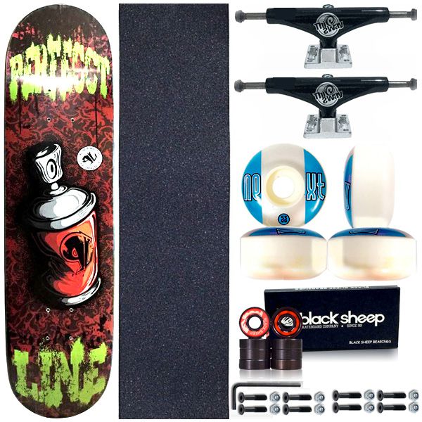 Skate Completo Shape Perfect Line 8.0 Spray + Truck This Way