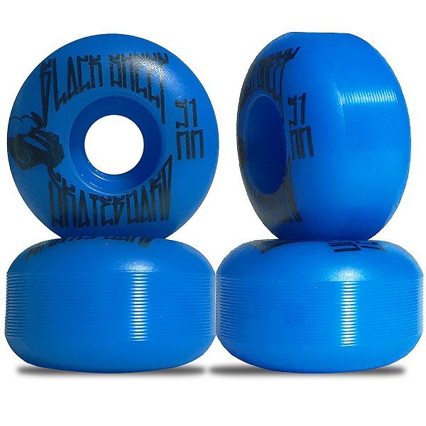 Roda para Skate Black Sheep Color Injetada 51mm Azul ( jogo 4 rodas )