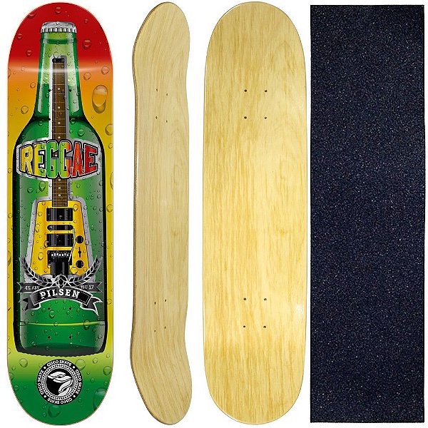 Shape Cisco Skate Marfim Reggae 8.0 + Lixa de brinde