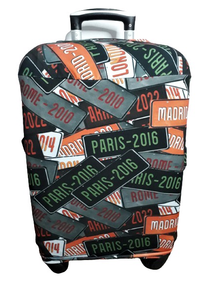 Capa para mala de viagem suplex Plaquinhas