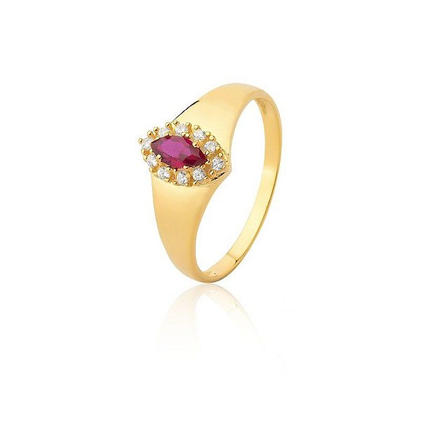 Anel Formatura Ouro 18k