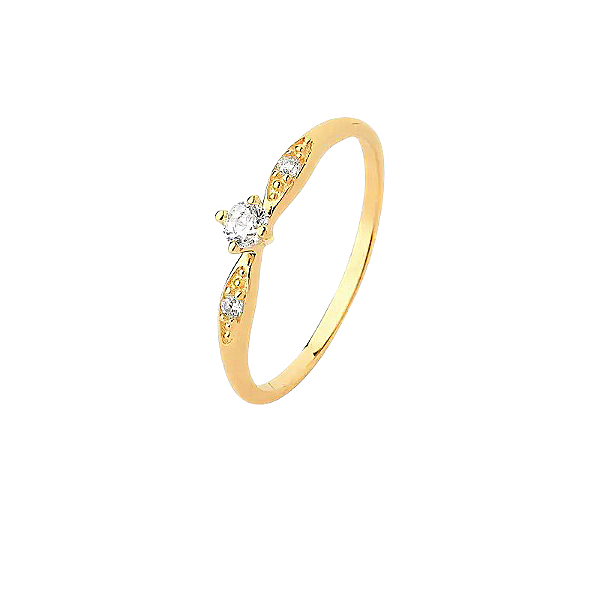 Anel de ouro 18k Noivado
