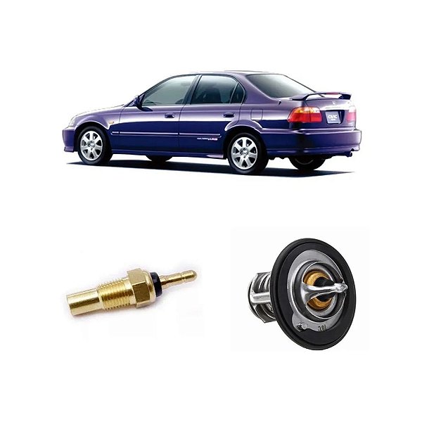 Kit Sensor Temperatura Painel + Válvula Honda Civic 1.6 92/00