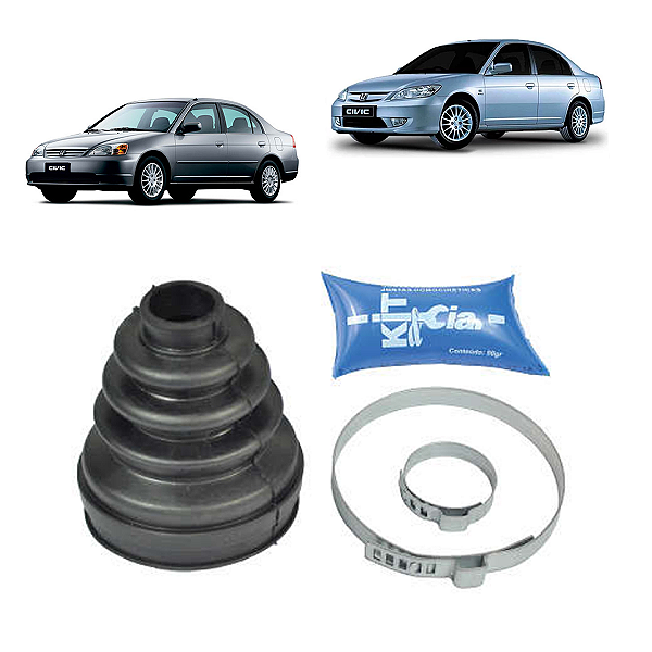 Kit Coifa Trizeta/Tulipa Lado Câmbio Honda Civic 1.7 01/06 - Kit & Cia