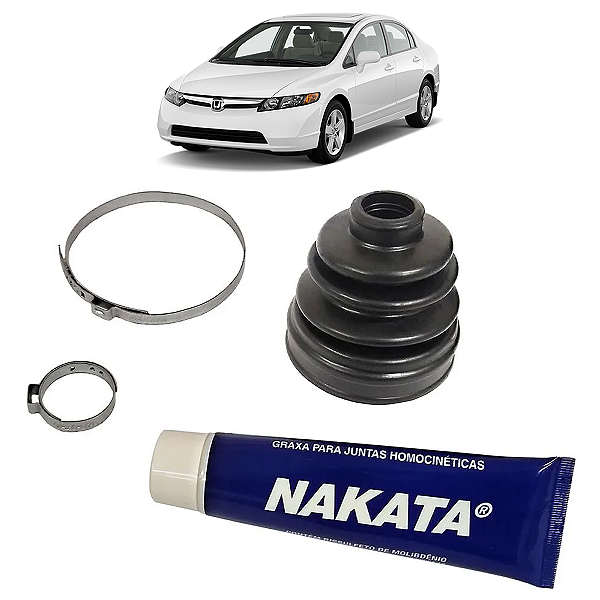 Kit Coifa Dianteira Da Trizeta/Tulipa Lado Câmbio Honda New Civic 1.8 2006/2011 - Nakata