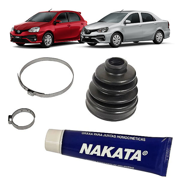 Kit Coifa Dianteira Da Trizeta/Tulipa Lado Câmbio Toyota Etios 1.3/1.5 2012/2021 - Nakata