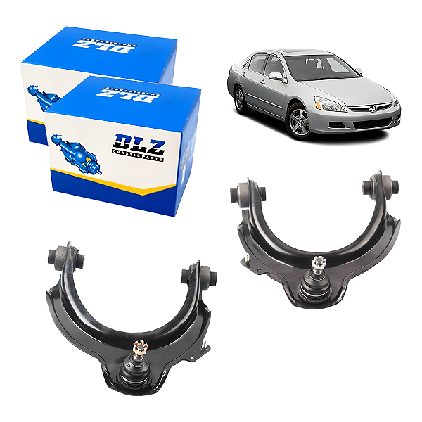 Kit Bandeja Superior Completa Lado Direito E Esquerdo Honda Accord 2.0/2.4/3.0 2003/2007 - DLZ