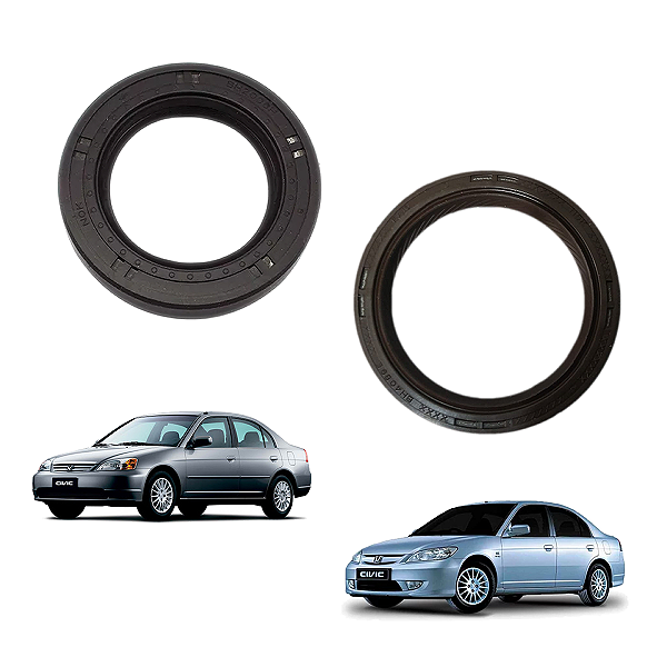 Kit Retentor Comando De Válvulas E Virabrequim Honda Civic 1.7 01/06 - Corteco/Nok