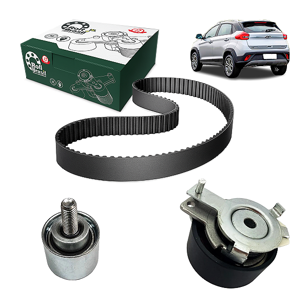 Kit Correia Dentada Com Tensor E Polia Chery Tiggo 2 1.5 16v 2018/2022 - Rolt