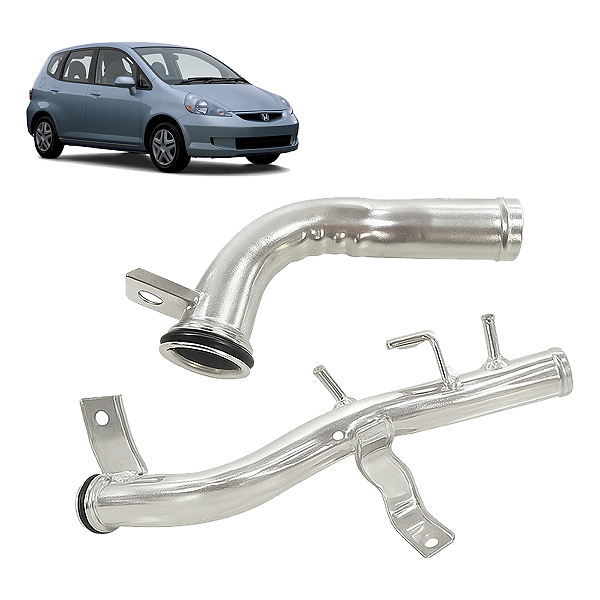 Kit 2 Tubos Cano D'Água Honda Fit 1.4 2004/2008 - Grazzimetal