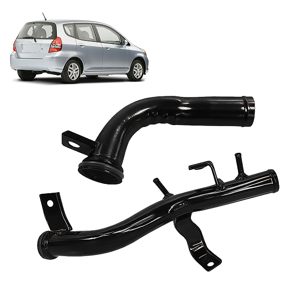 Kit 2 Tubos Cano d'Água Honda Fit 1.5 2005/2008 - Grazzimetal