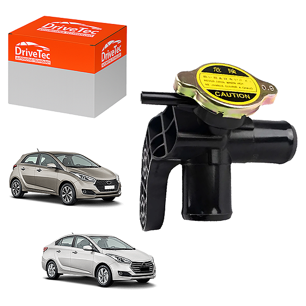 Bocal Água Do Radiador Com Tampa HB20 1.0 12/19 - Drivetec