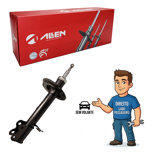 Amortecedor Dianteiro Direito A Gás Chery Tiggo 7 1.5/1.6 19/Diante Tiggo 8 1.5/1.6 20/Diante - Allen