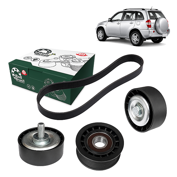 Kit Correia Do Alternador Com Tensores Chery Tiggo 2.0 2009/2015 - Rolt