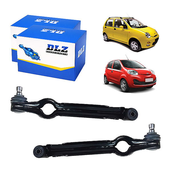 Par Braço Suspensão Inferior Dianteira Chery QQ 1.0/1.1 2011/2018 - DLZ