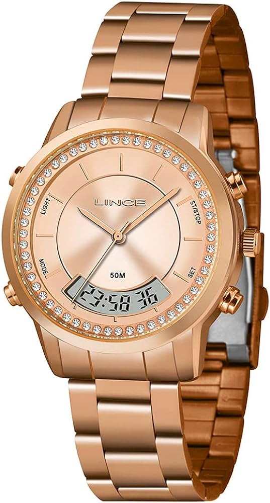 Relógio Lince Feminino Rosé LAR4640L