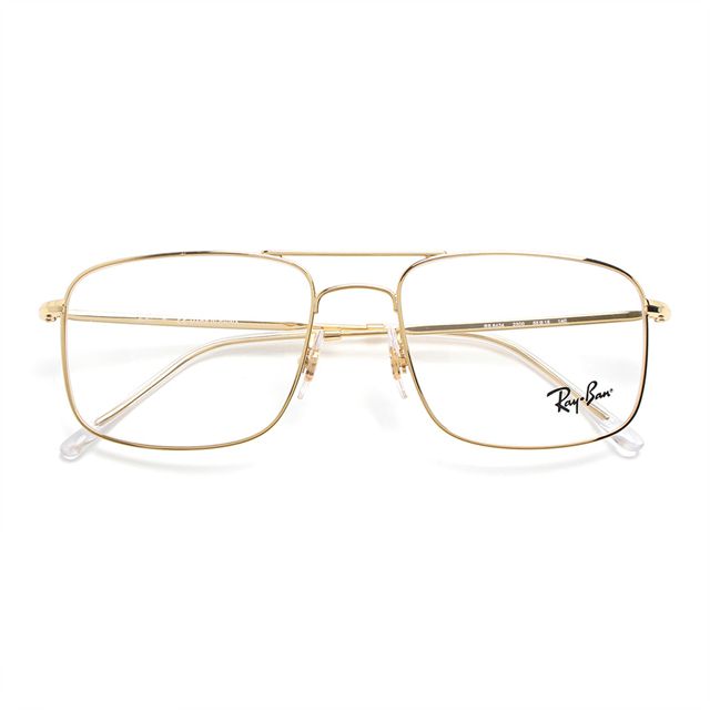 Óculos Ray Ban Metal Dourado Quadrado RB6434