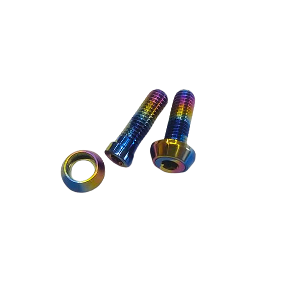 Parafuso de Titânio p/ Fixar Suporte de Garrafa - kit 02 unid.