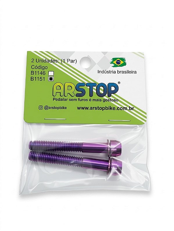 Parafuso de Titânio P/ Canote M6 x 51mm