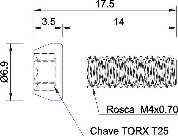 Parafuso de canote Rockshox REVERB AXS M4