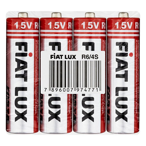 Pilha AA - Embalagem com 04 Unidades - Fiat Lux