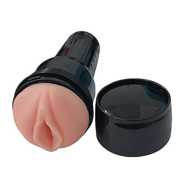 Masturbador Lanterna Formato de Vagina 22,5 x 7,8 cm - Material que Imita a Pele Humana